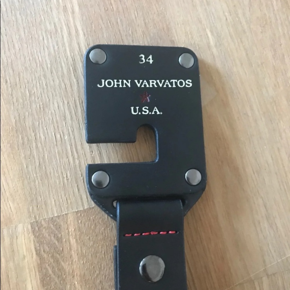 John Varvatos Studded Leather Belt